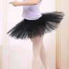 Adult Swan Ballet Pancake Tutu Skirts for Women Ballerina Dance Costumes, Black 34cm